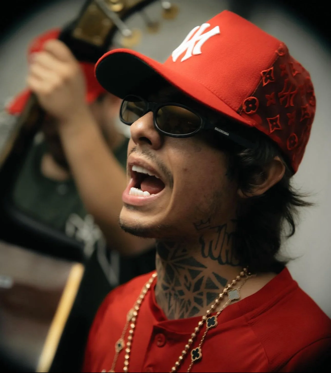 NY  - Red Monogram Snapback - Image 3