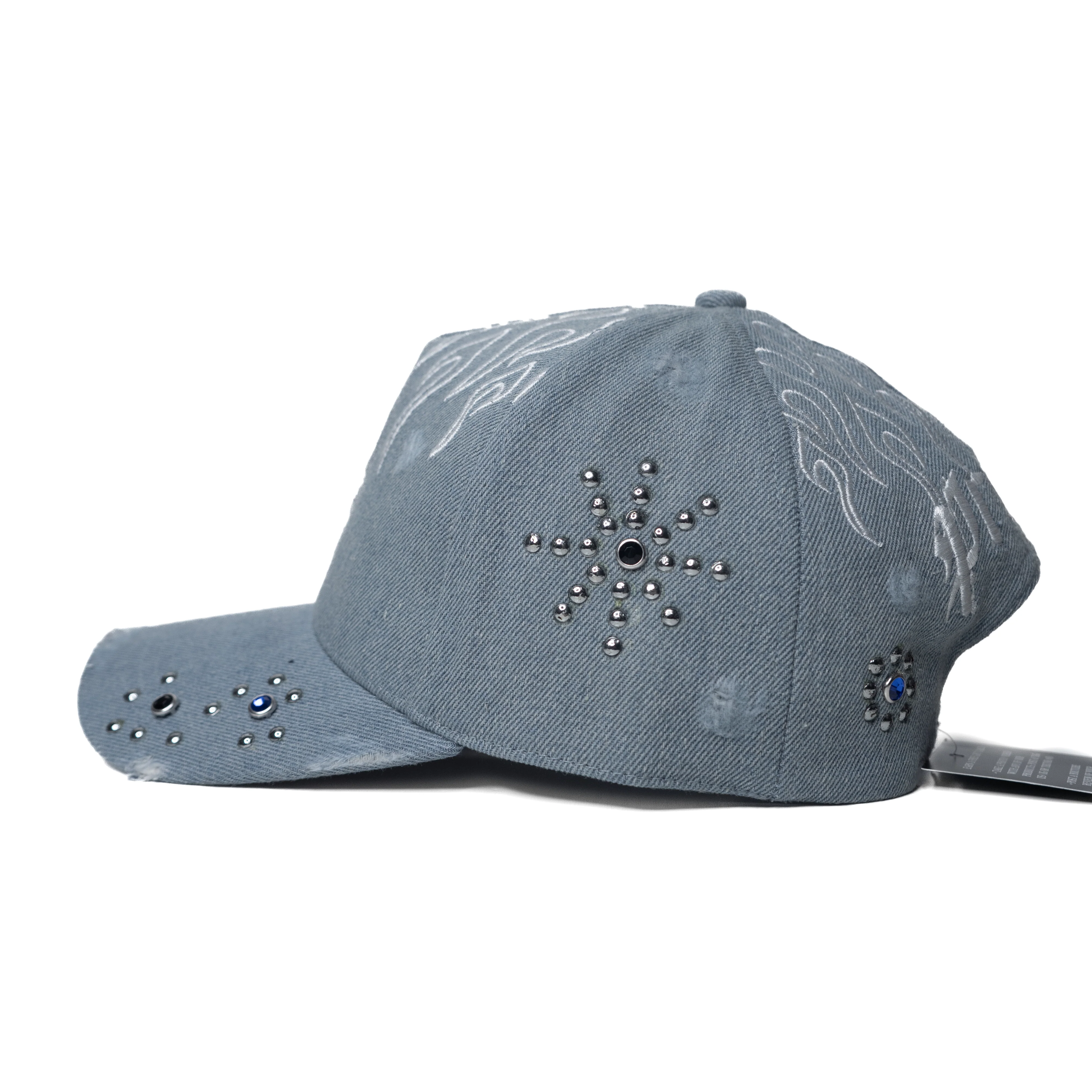 Studded Denim - Flames Snapback - Image 3
